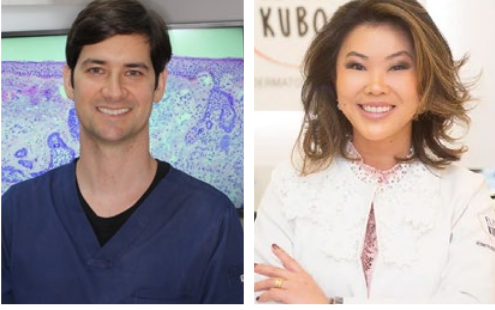 Dr. Felipe Cerci e Dra. Elisa Kubo, dermatologistas paranaenses que estão entre os autores do importante artigo sobre a cirurgia micrográfica de Mohs